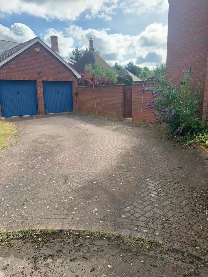 Driveway Cleaning Before