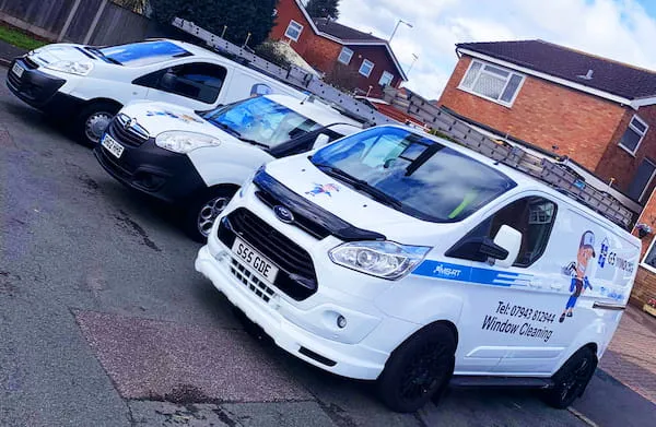 GS Windows window cleaning vans